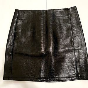TopShop Faux Leather Skirt